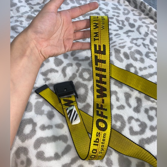 🌟 Off-White Classic Industrial Web Logo Belt 🌟
